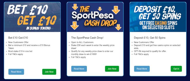 Sportpesa promotions