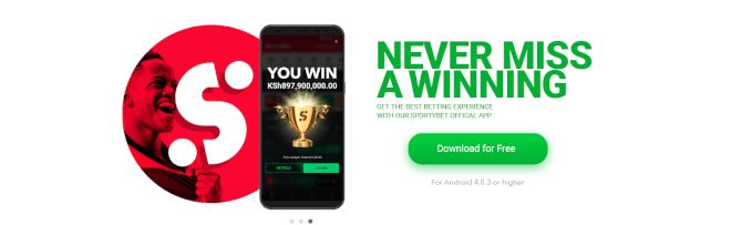 SportyBet mobile app